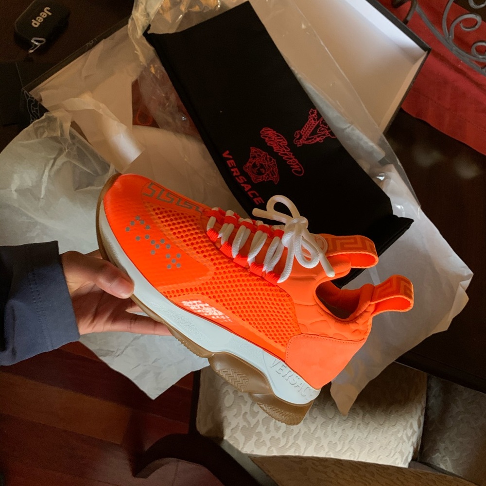 Versace Cross Chain Reaction Sneakers